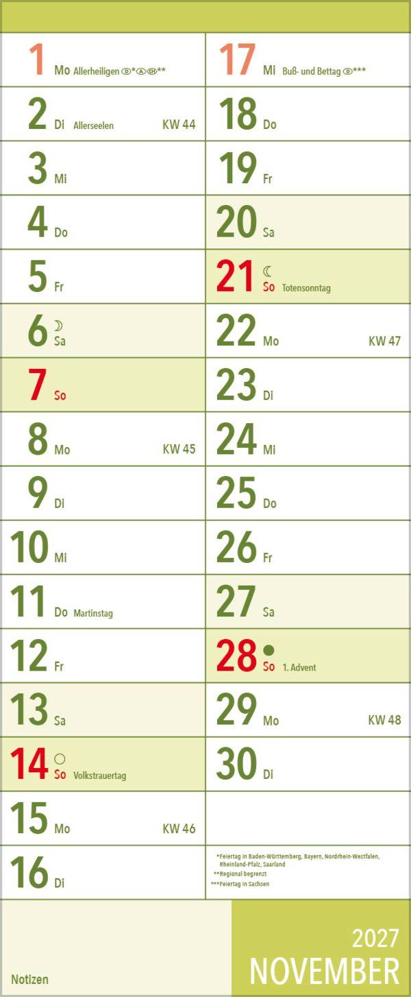 Beispielinhalt (Bild) XL Planer Großdruck 2027