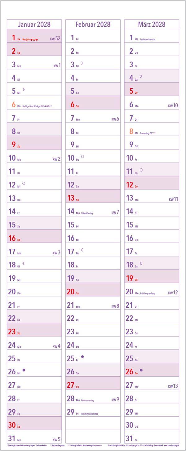 Beispielinhalt (Bild) XL Planer Großdruck 2027