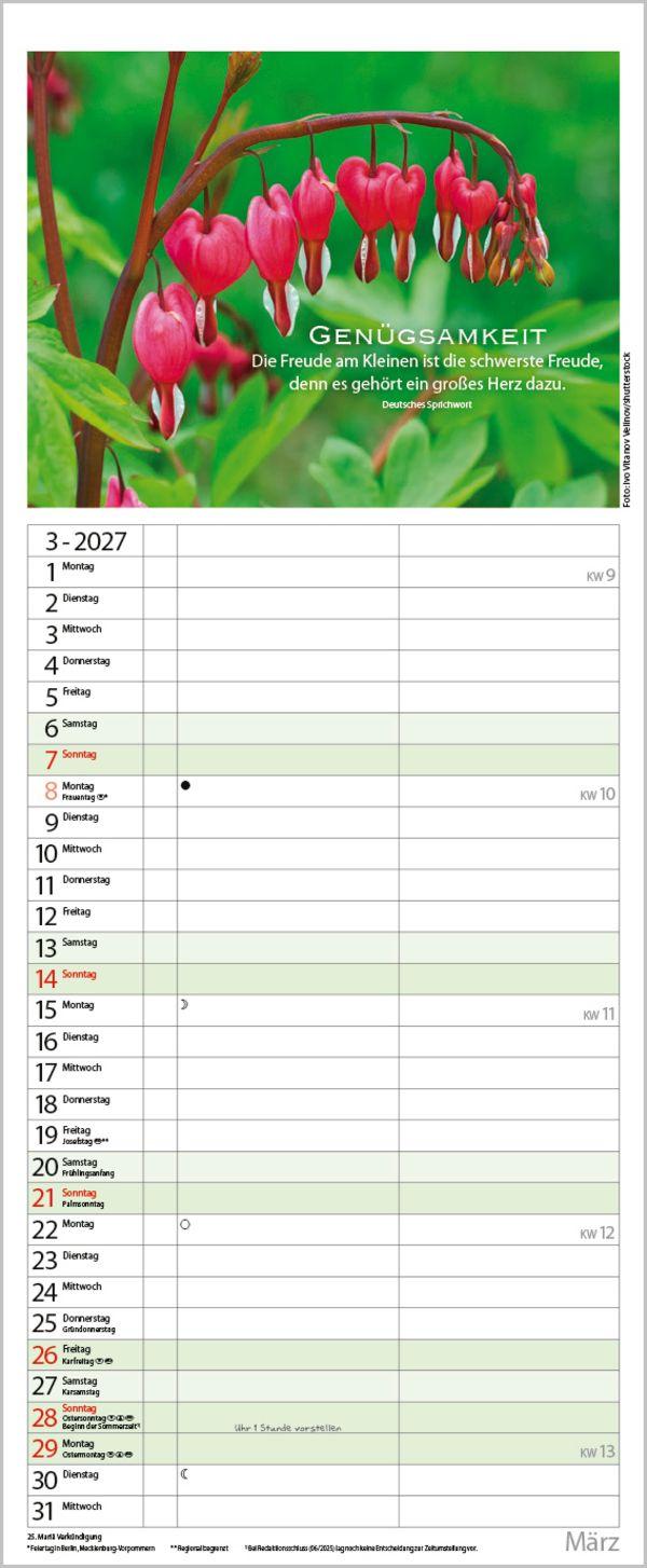 Beispielinhalt (Bild) Planer für die besten Jahre 2027