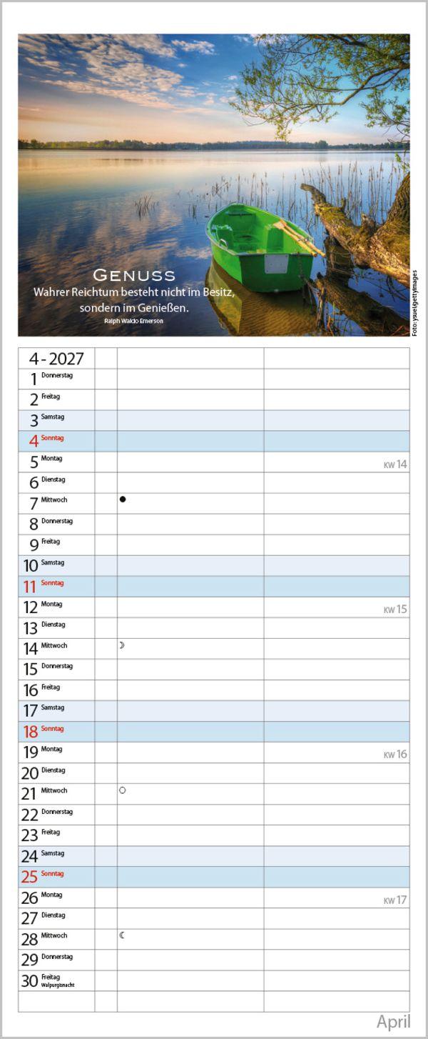 Beispielinhalt (Bild) Planer für die besten Jahre 2027