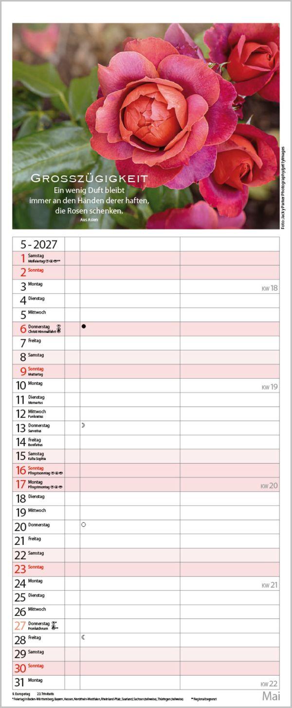 Beispielinhalt (Bild) Planer für die besten Jahre 2027