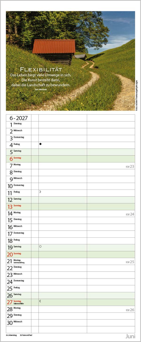 Beispielinhalt (Bild) Planer für die besten Jahre 2027