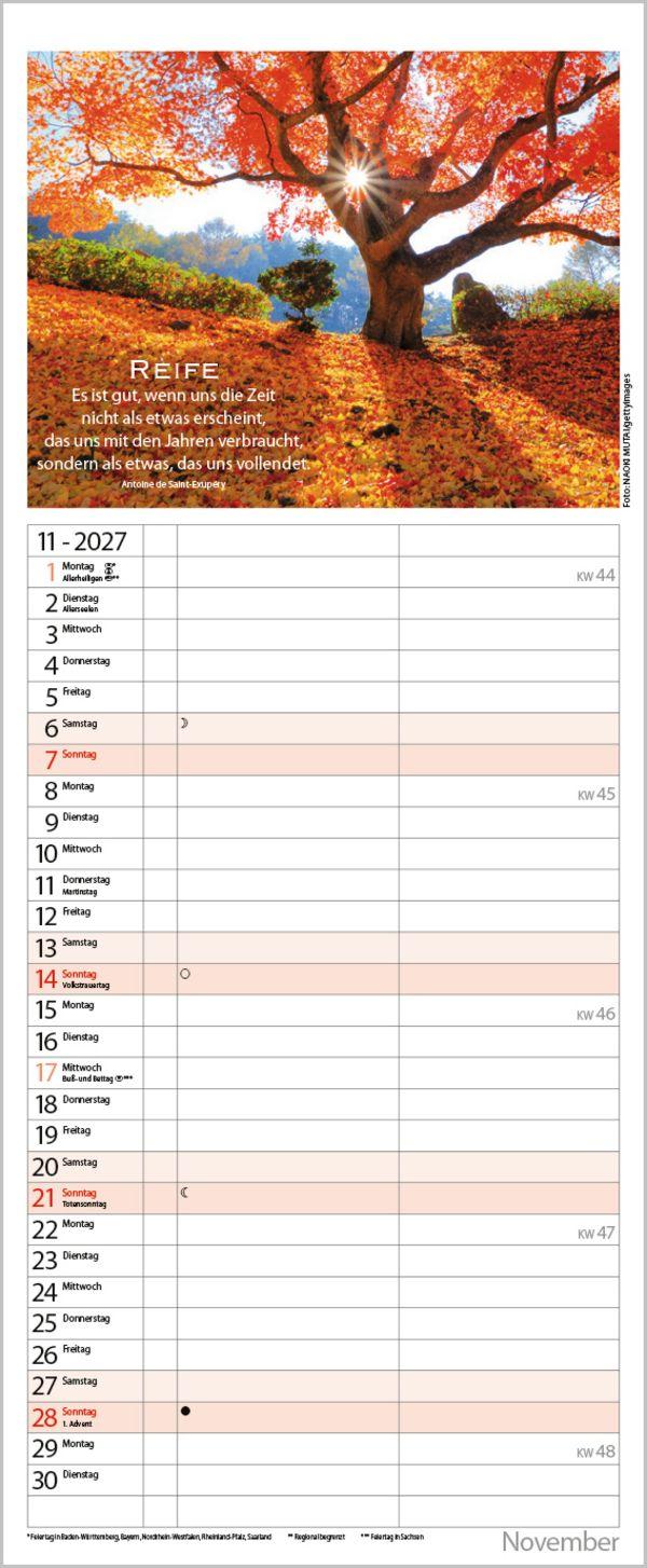 Beispielinhalt (Bild) Planer für die besten Jahre 2027