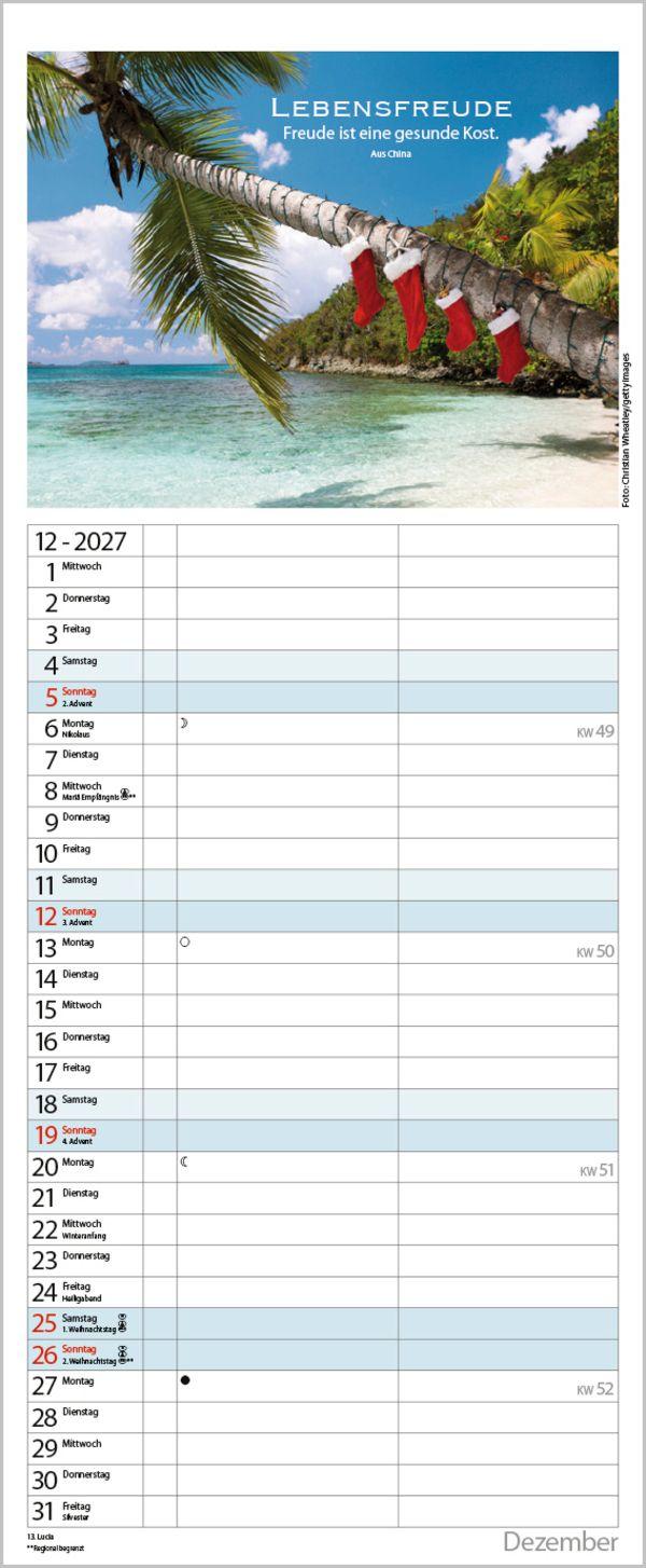 Beispielinhalt (Bild) Planer für die besten Jahre 2027