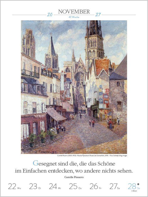 Beispielinhalt (Bild) Literaturkalender Kunst 2027