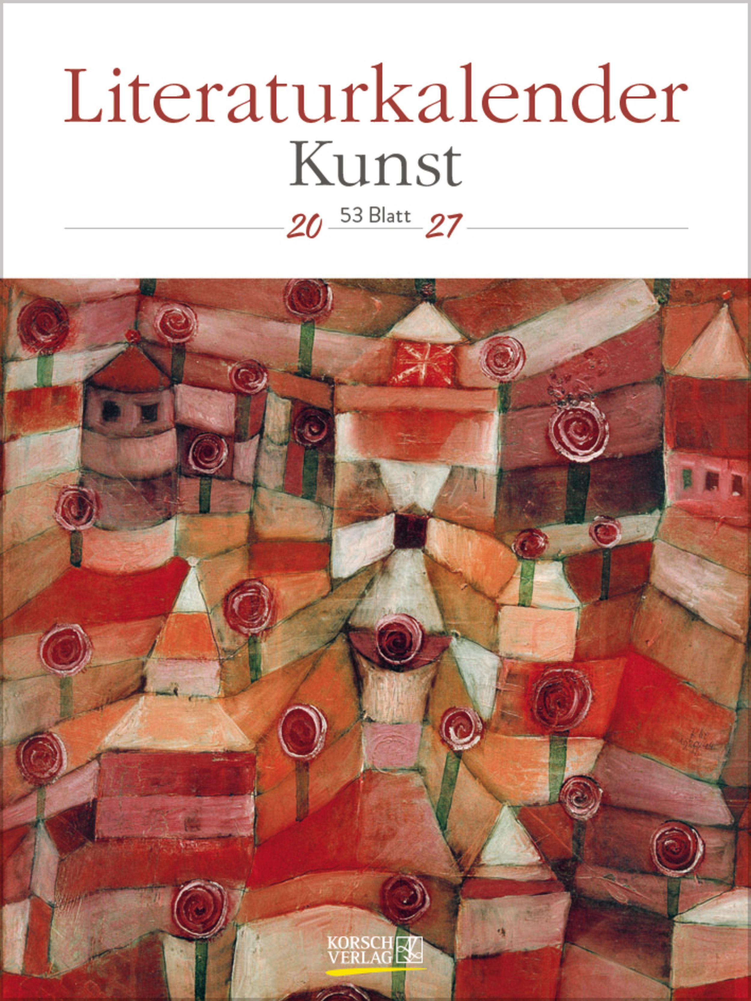 Vorderes Coverbild Literaturkalender Kunst 2027
