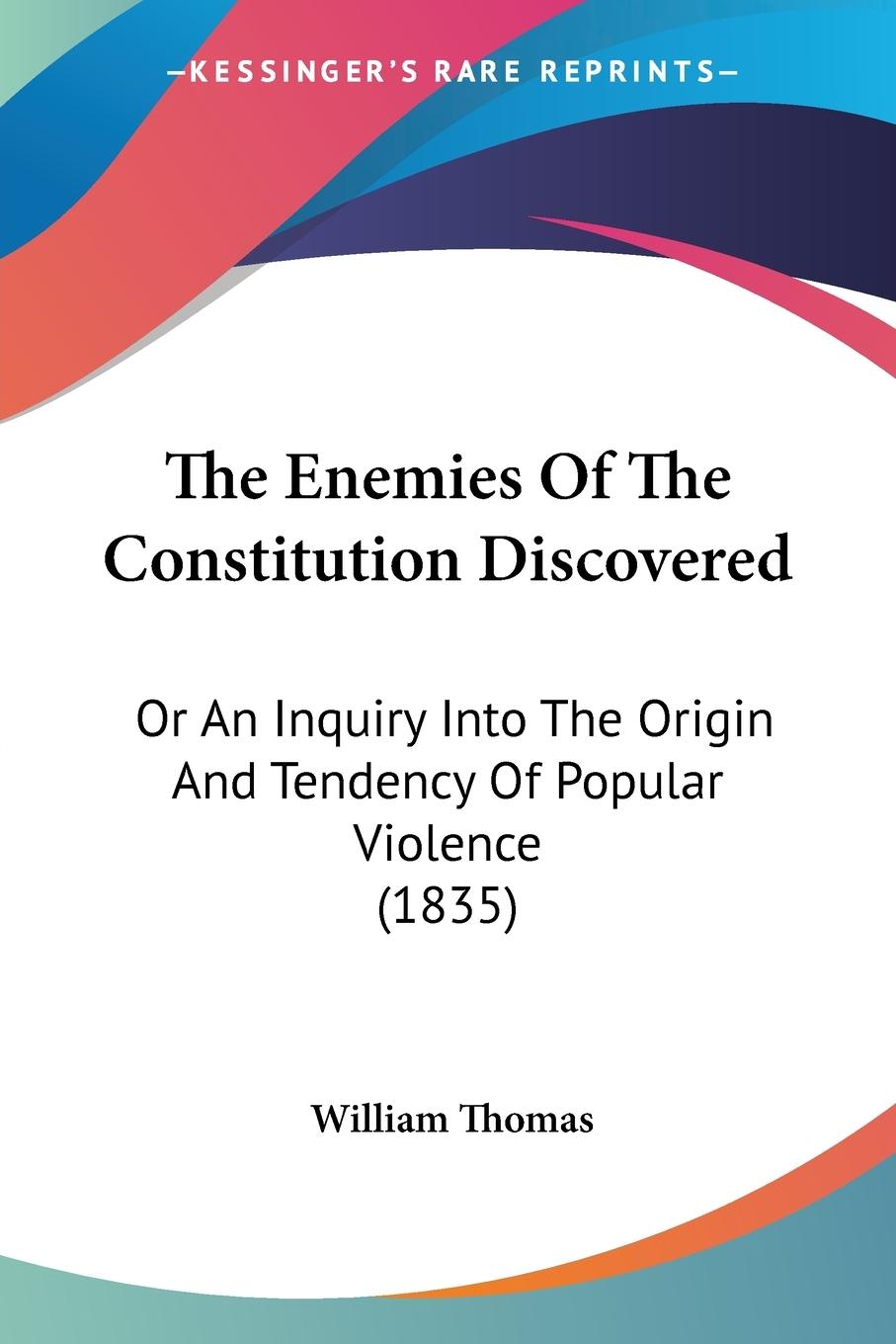 Vorderes Coverbild The Enemies Of The Constitution Discovered