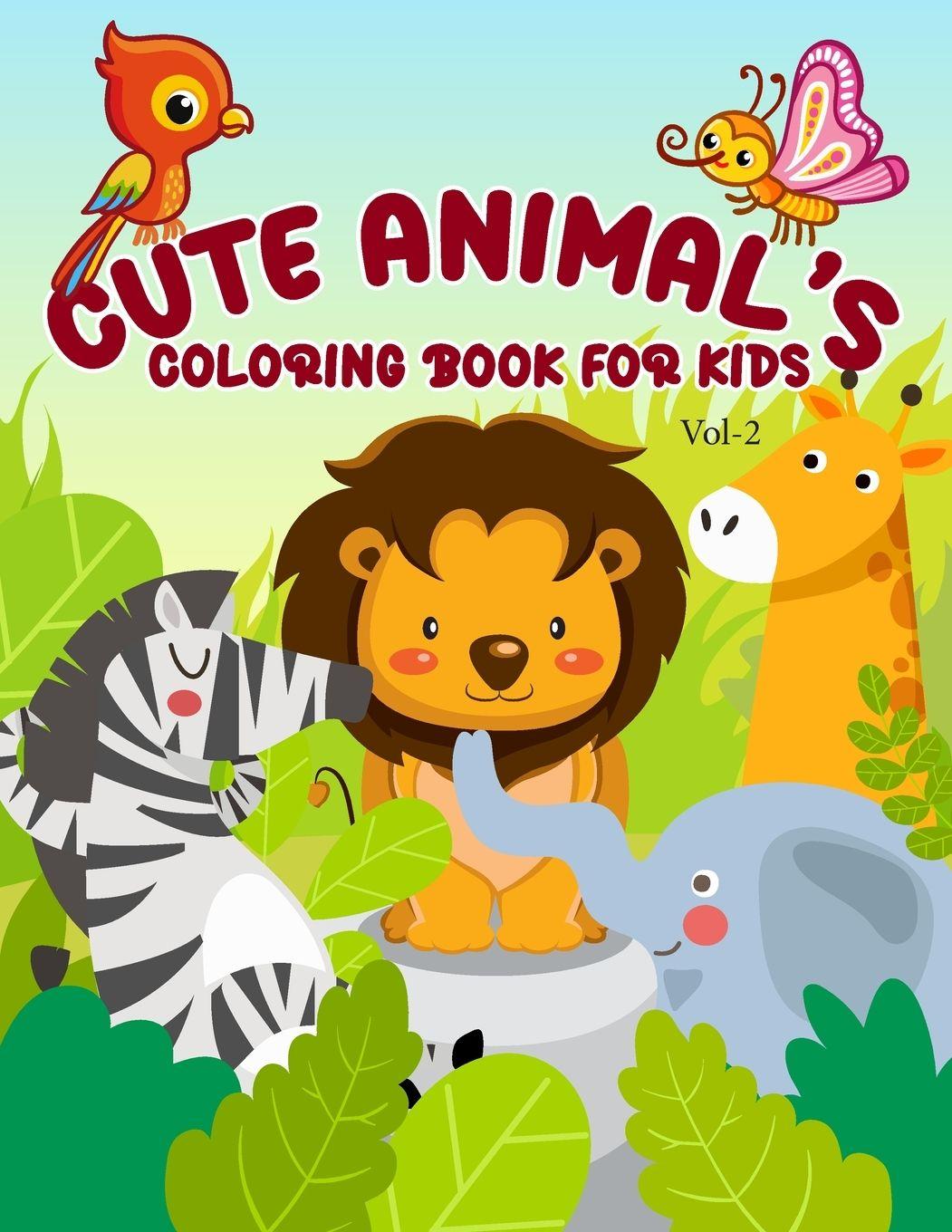Vorderes Coverbild Cute Animal's Coloring Book for Kids Vol-2