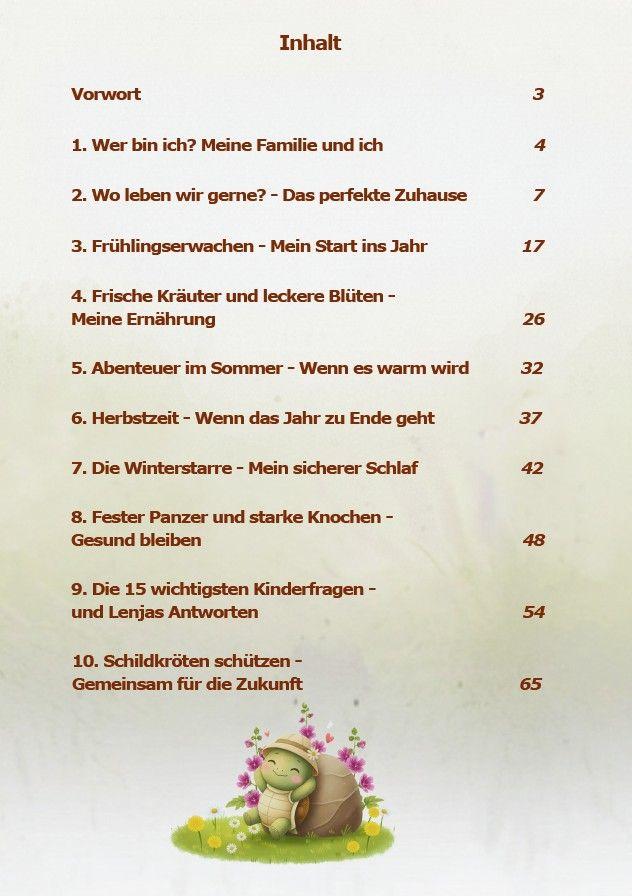 Beispielinhalt (Bild) Mit Lenja im Schildkrötengarten