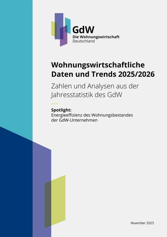 Vorderes Coverbild Wohnungswirtschaftliche Daten und Trends 2025/2026
