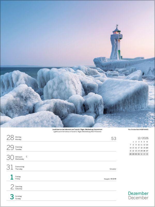 Beispielinhalt (Bild) Nord- und Ostsee Wochenkalender 2027