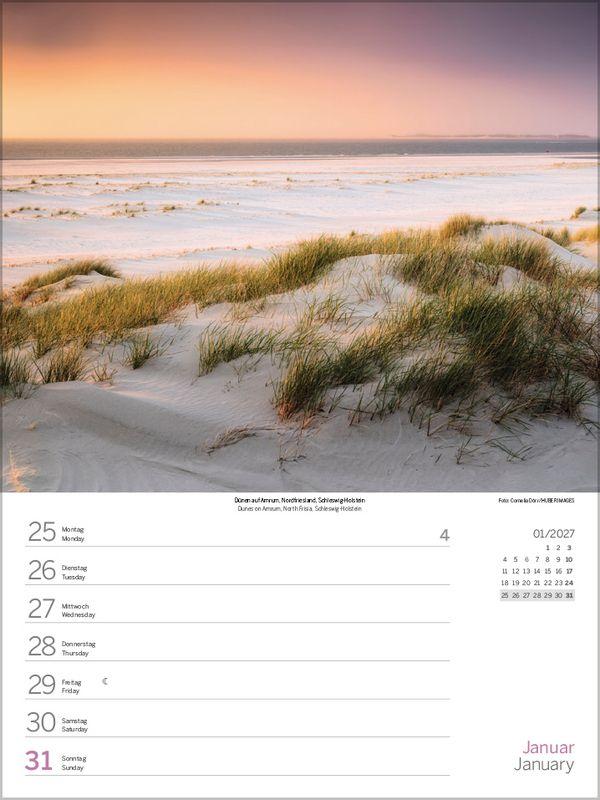 Beispielinhalt (Bild) Nord- und Ostsee Wochenkalender 2027
