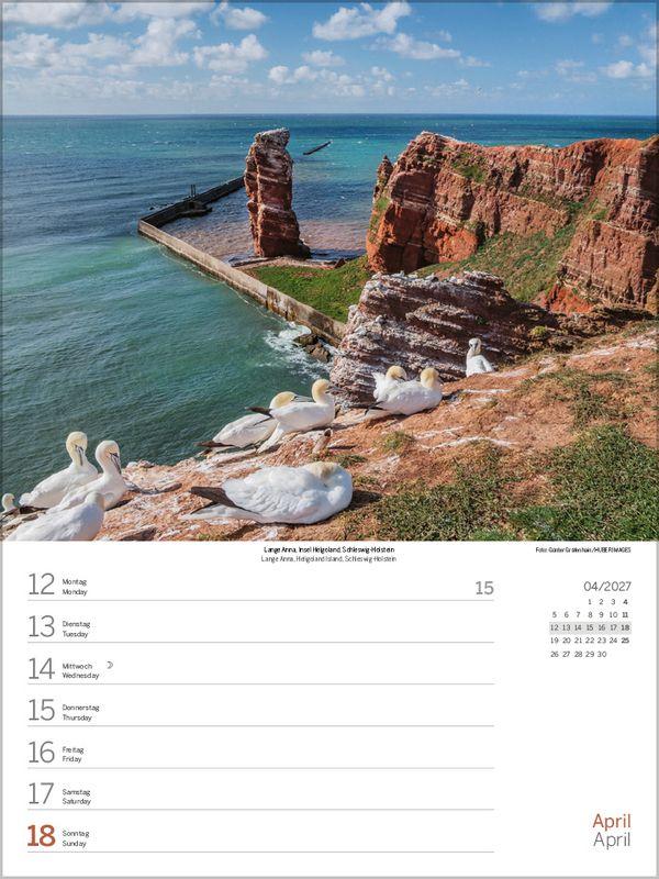 Beispielinhalt (Bild) Nord- und Ostsee Wochenkalender 2027