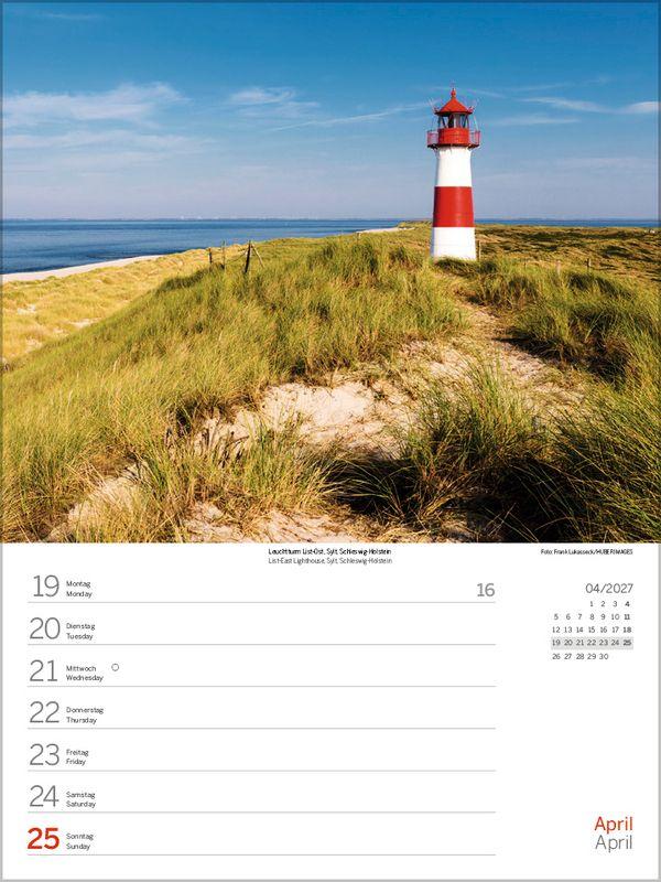 Beispielinhalt (Bild) Nord- und Ostsee Wochenkalender 2027