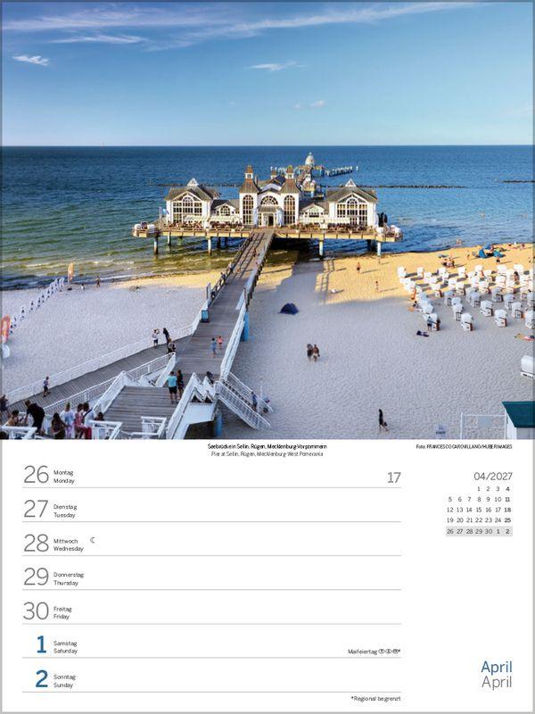 Beispielinhalt (Bild) Nord- und Ostsee Wochenkalender 2027
