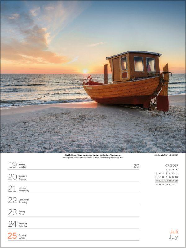 Beispielinhalt (Bild) Nord- und Ostsee Wochenkalender 2027