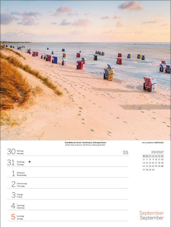 Beispielinhalt (Bild) Nord- und Ostsee Wochenkalender 2027