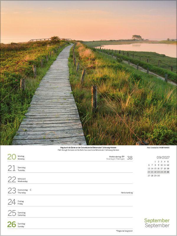 Beispielinhalt (Bild) Nord- und Ostsee Wochenkalender 2027