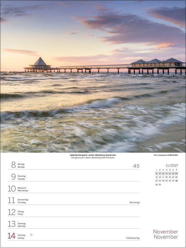 Beispielinhalt (Bild) Nord- und Ostsee Wochenkalender 2027