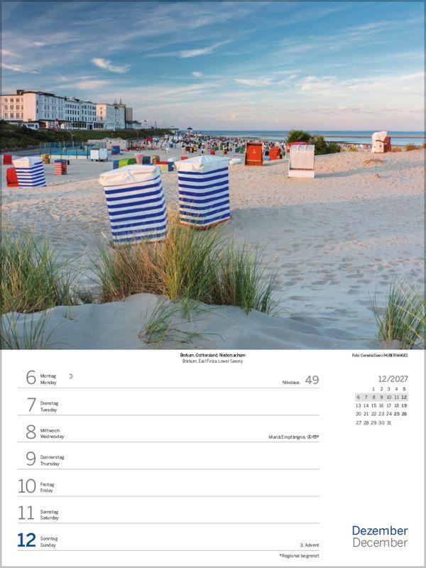 Beispielinhalt (Bild) Nord- und Ostsee Wochenkalender 2027