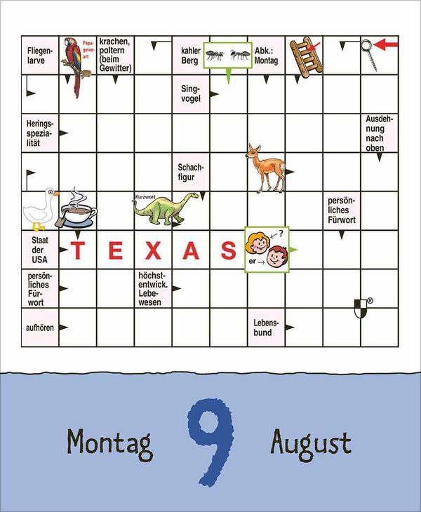 Beispielinhalt (Bild) Rästel für Kids 2027