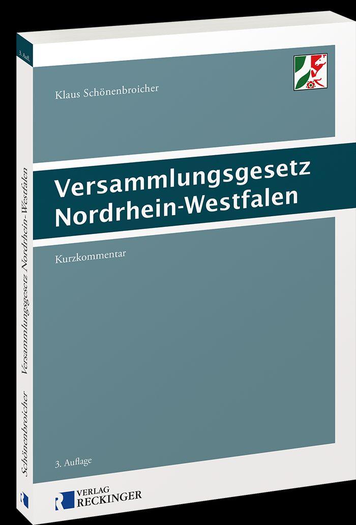 Vorderes Coverbild Versammlungsgesetz Nordrhein-Westfalen