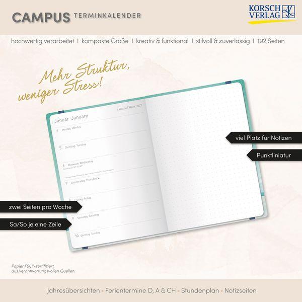 Beispielinhalt (Bild) Terminkalender Campus Palmen 18 Monate 2027/2028