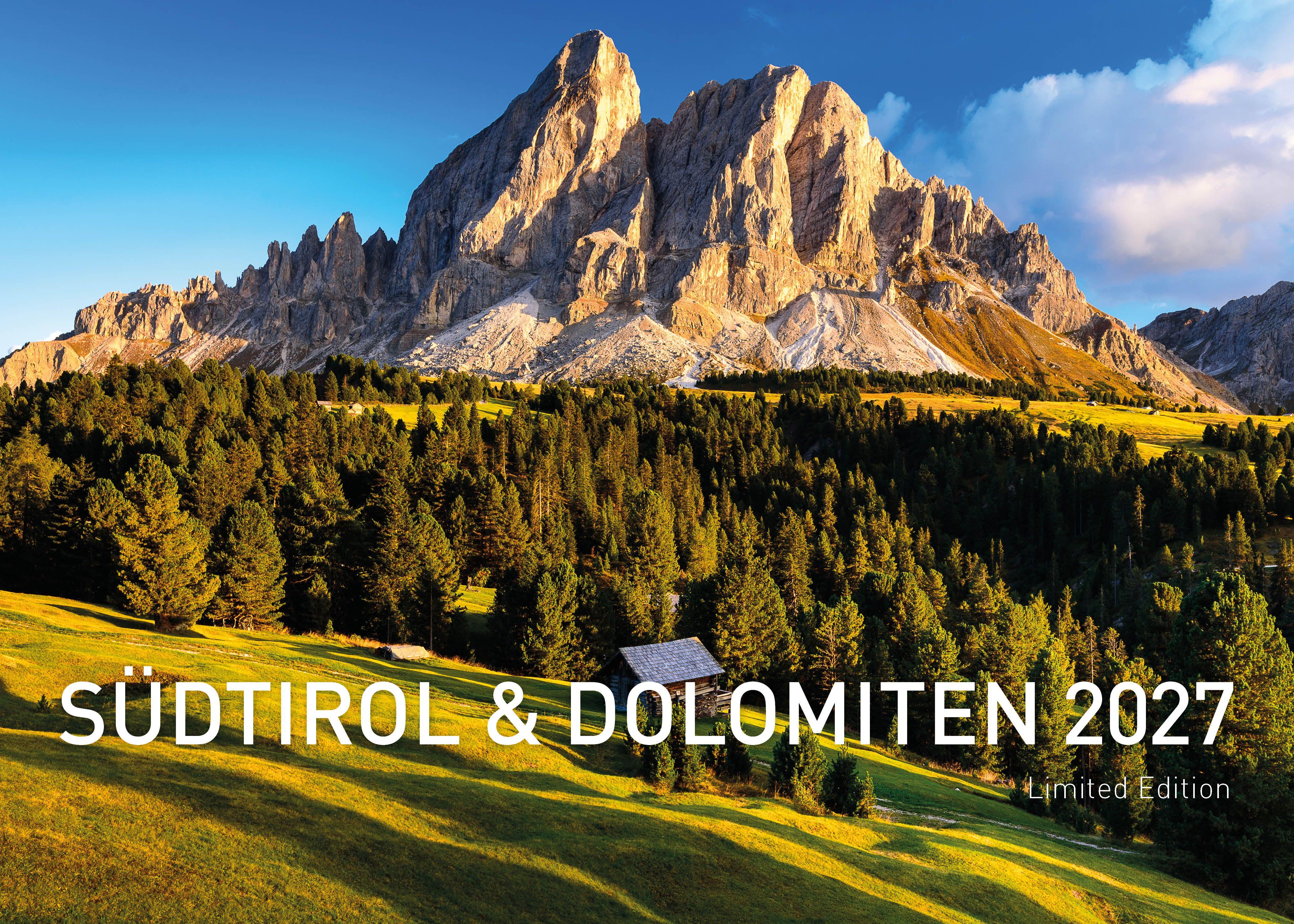 Vorderes Coverbild Südtirol & Dolomiten Exklusivkalender 2027
