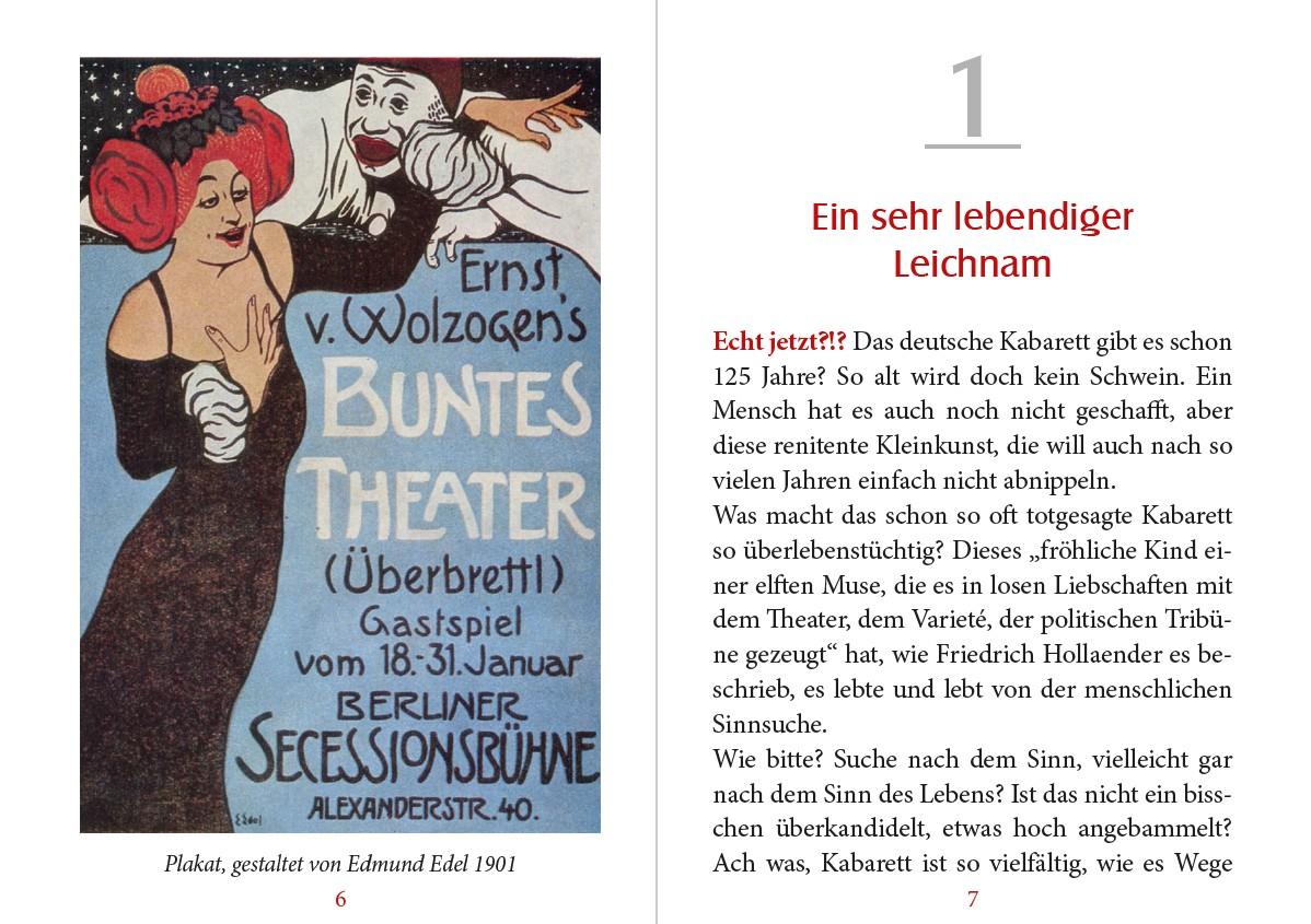 Beispielinhalt (Bild) Das Kabarett ist tot! Es lebe das Kabarett!