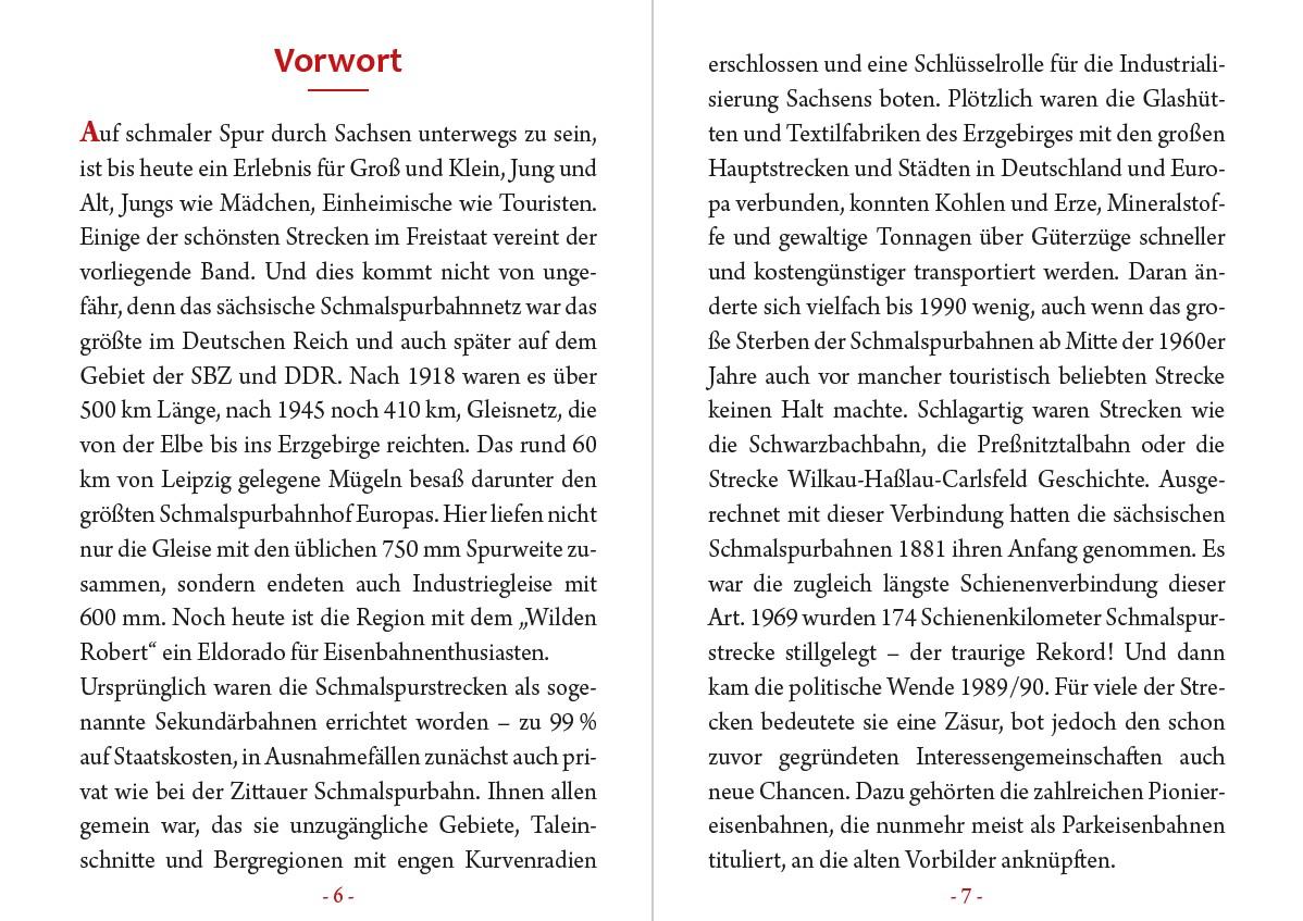 Beispielinhalt (Bild) Sächsische Schmalspurbahnen