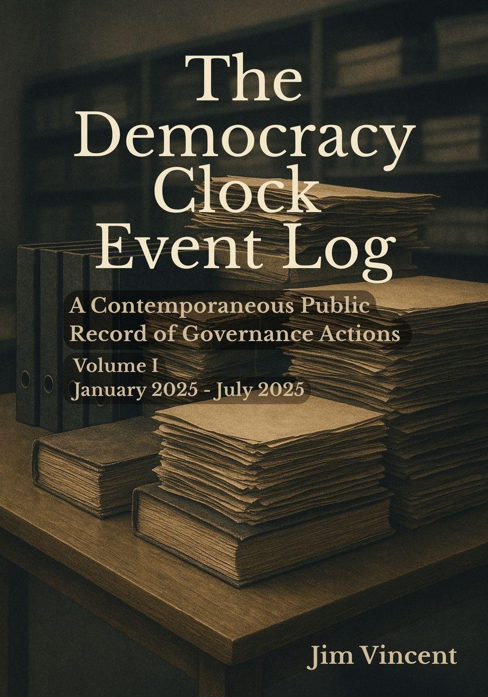 Vorderes Coverbild The Democracy Clock Event Log