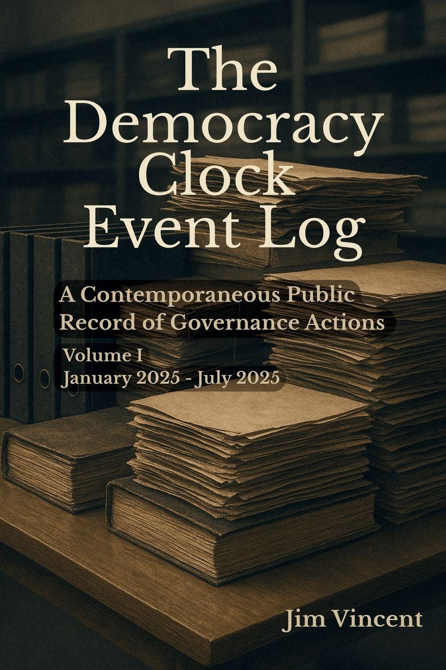 Vorderes Coverbild The Democracy Clock Event Log