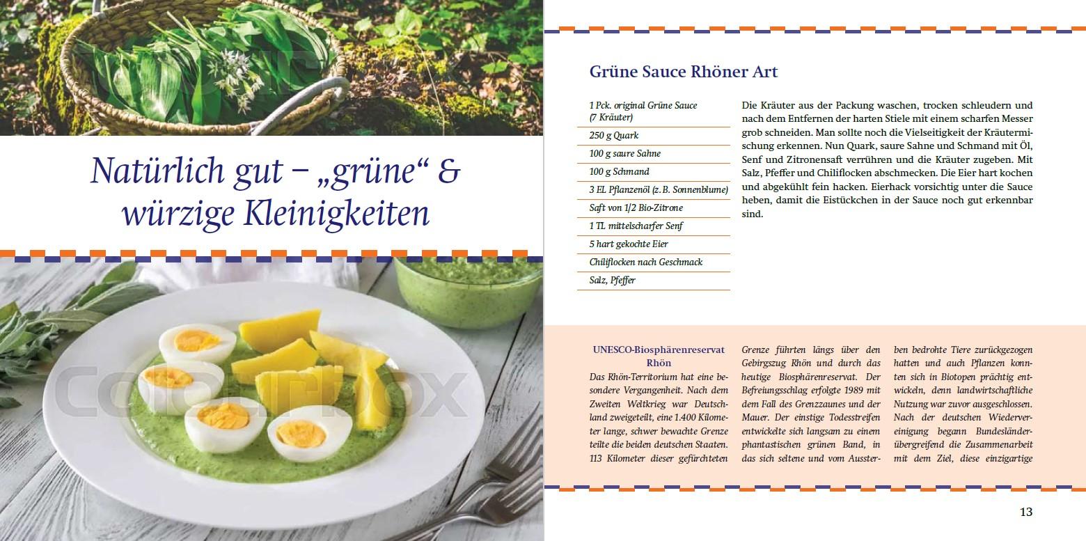 Beispielinhalt (Bild) Die besten Rezepte aus der Rhön