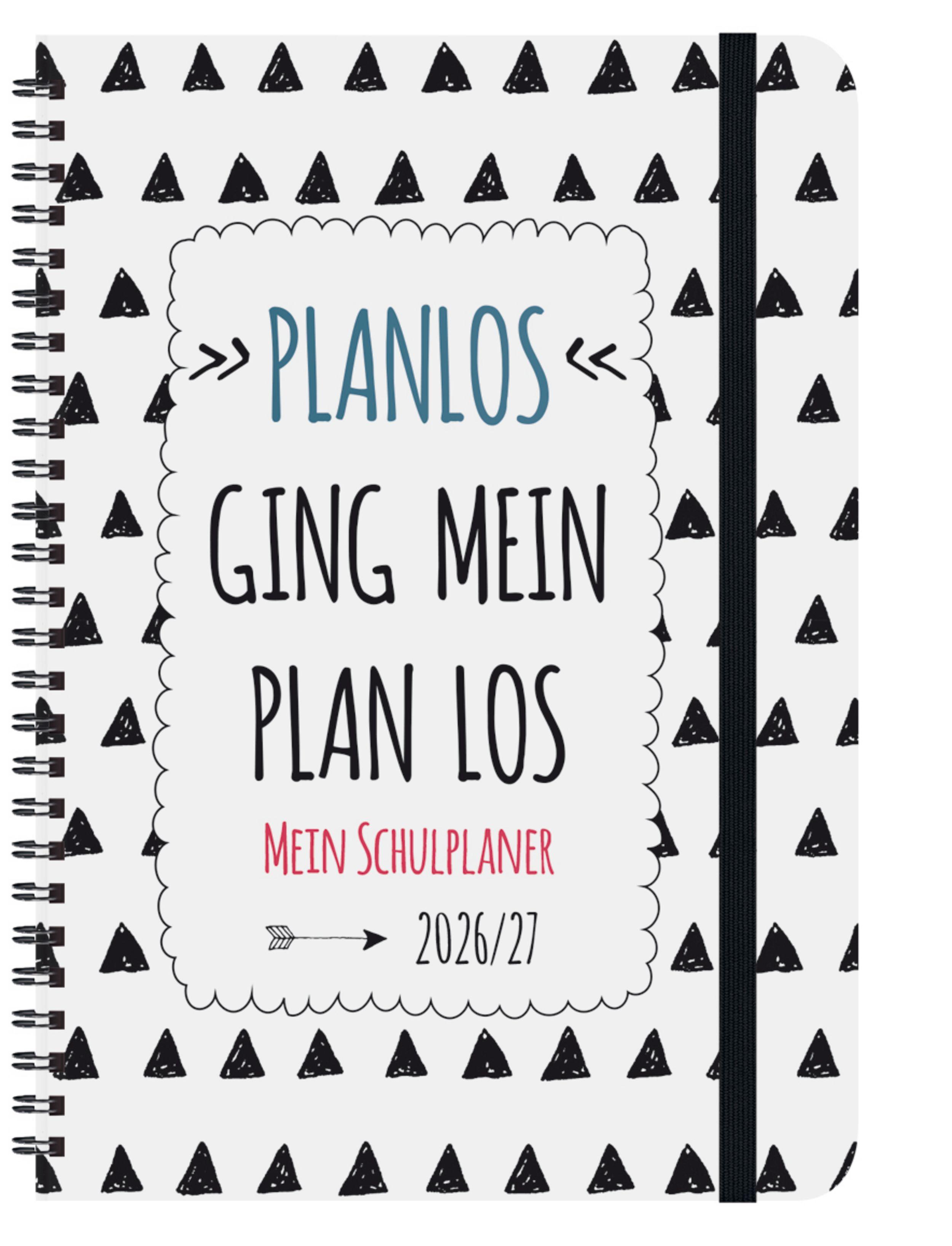 Vorderes Coverbild Schülerkalender Planlos 2026/2027