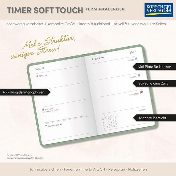 Beispielinhalt (Bild) Timer Soft Touch himmelblau 2027