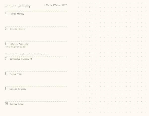 Beispielinhalt (Bild) Premium Timer Small "Golden Waves" 2027