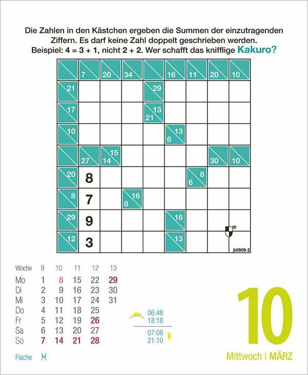 Beispielinhalt (Bild) Rästel für Renter 2027