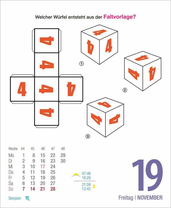 Beispielinhalt (Bild) Rästel für Renter 2027