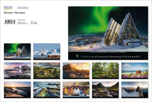 Beispielinhalt (Bild) Reiselust Norwegen 2027