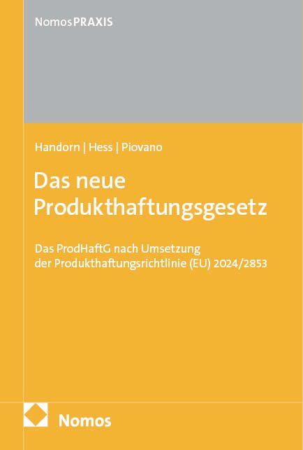 Vorderes Coverbild Das neue Produkthaftungsgesetz