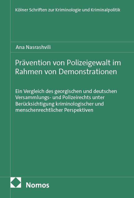 Vorderes Coverbild Prävention von Polizeigewalt im Rahmen von Demonstrationen