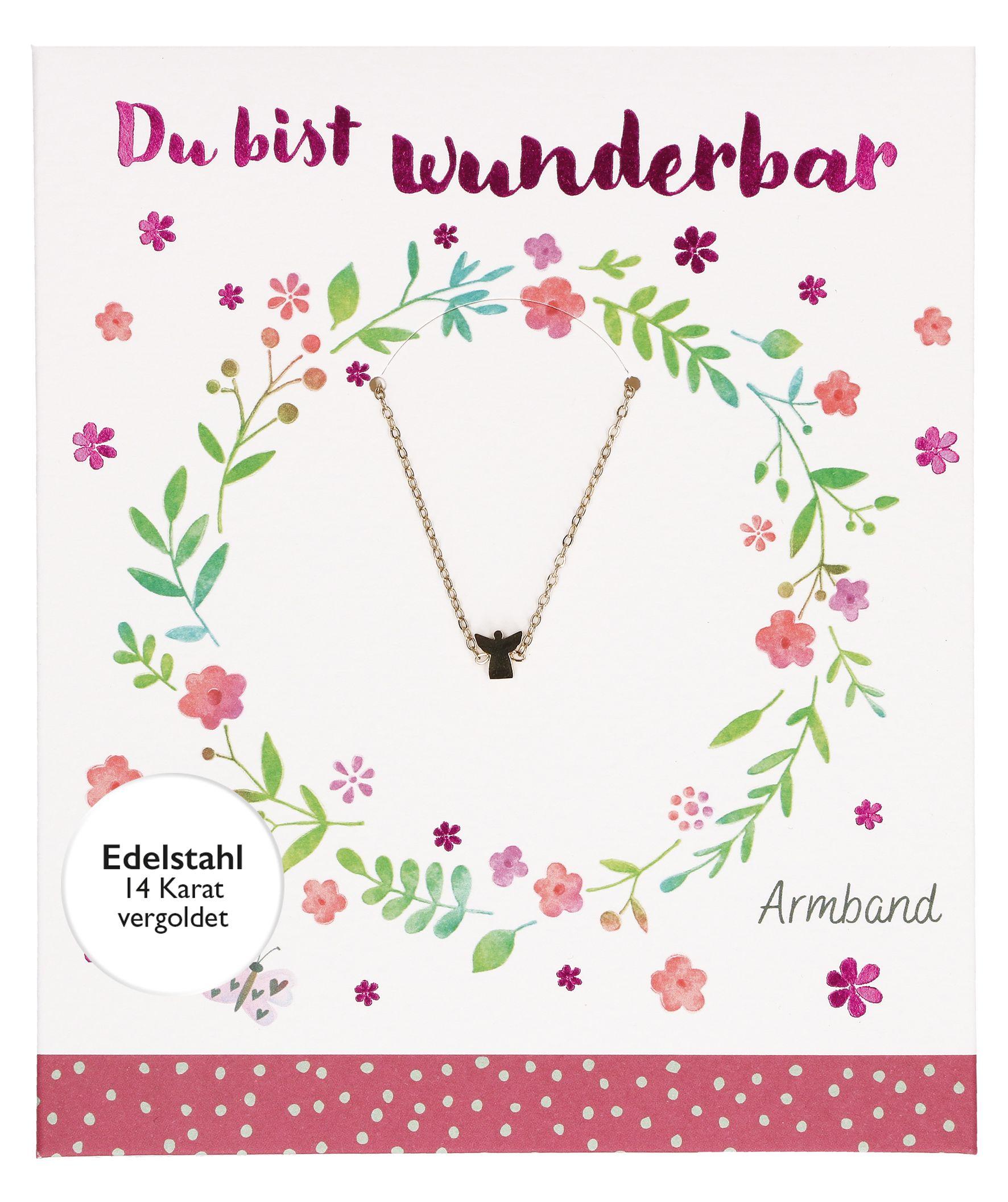 Vorderes Coverbild Armband aus Edelstahl mit Engel-Anhänger