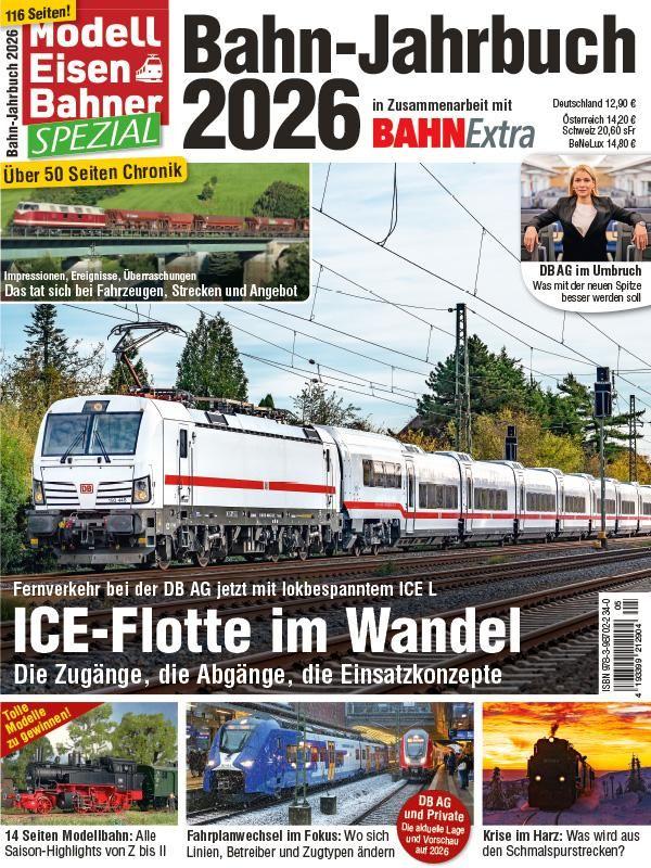 Vorderes Coverbild Bahn-Jahrbuch 2026