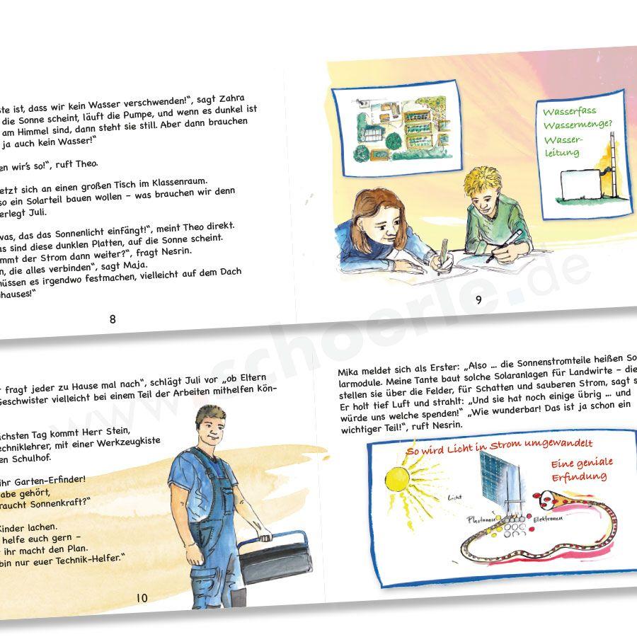 Beispielinhalt (Bild) Wie Juli und Nesrin den Schulgarten retten
