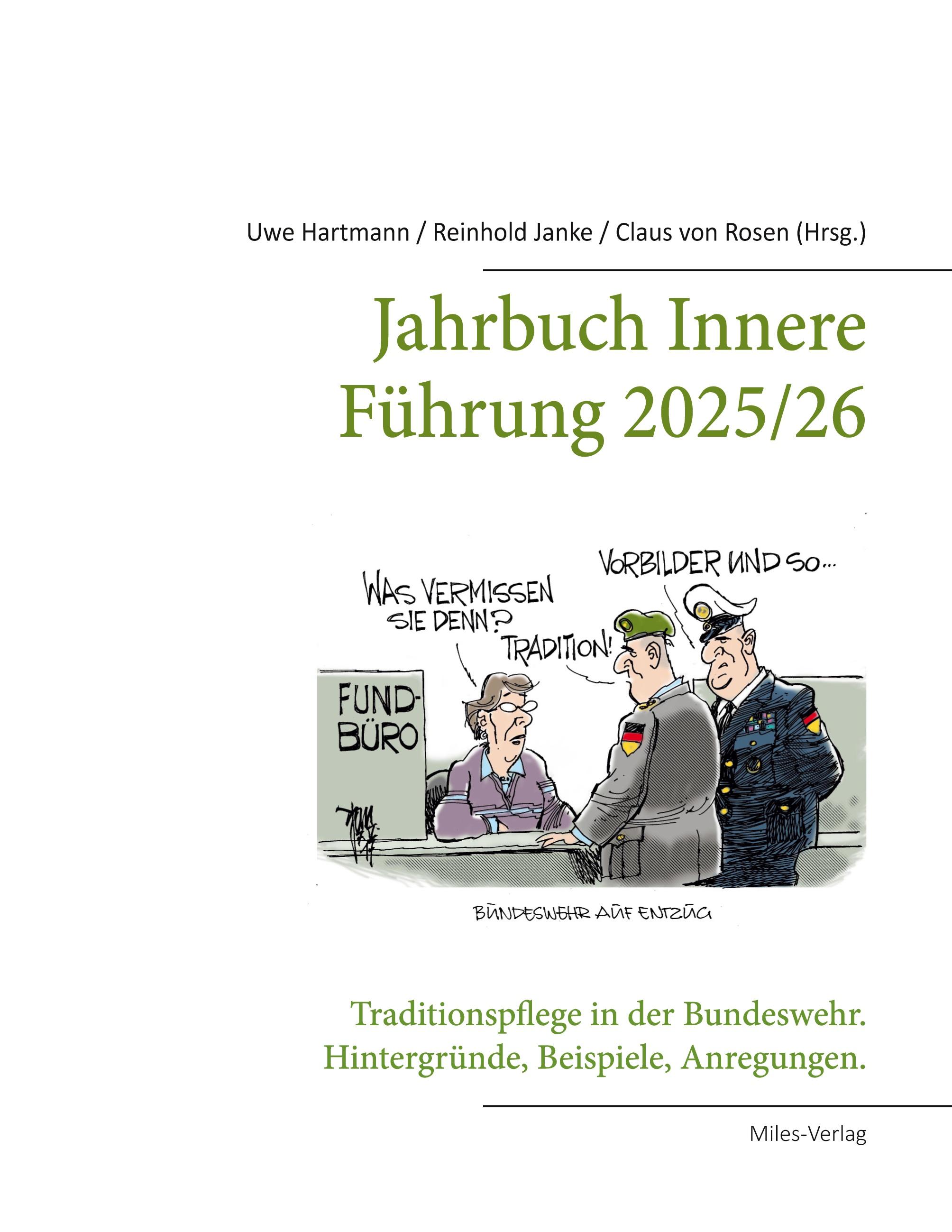 Vorderes Coverbild Jahrbuch Innere Führung 2025/26:  Traditionspflege in der Bundeswehr.