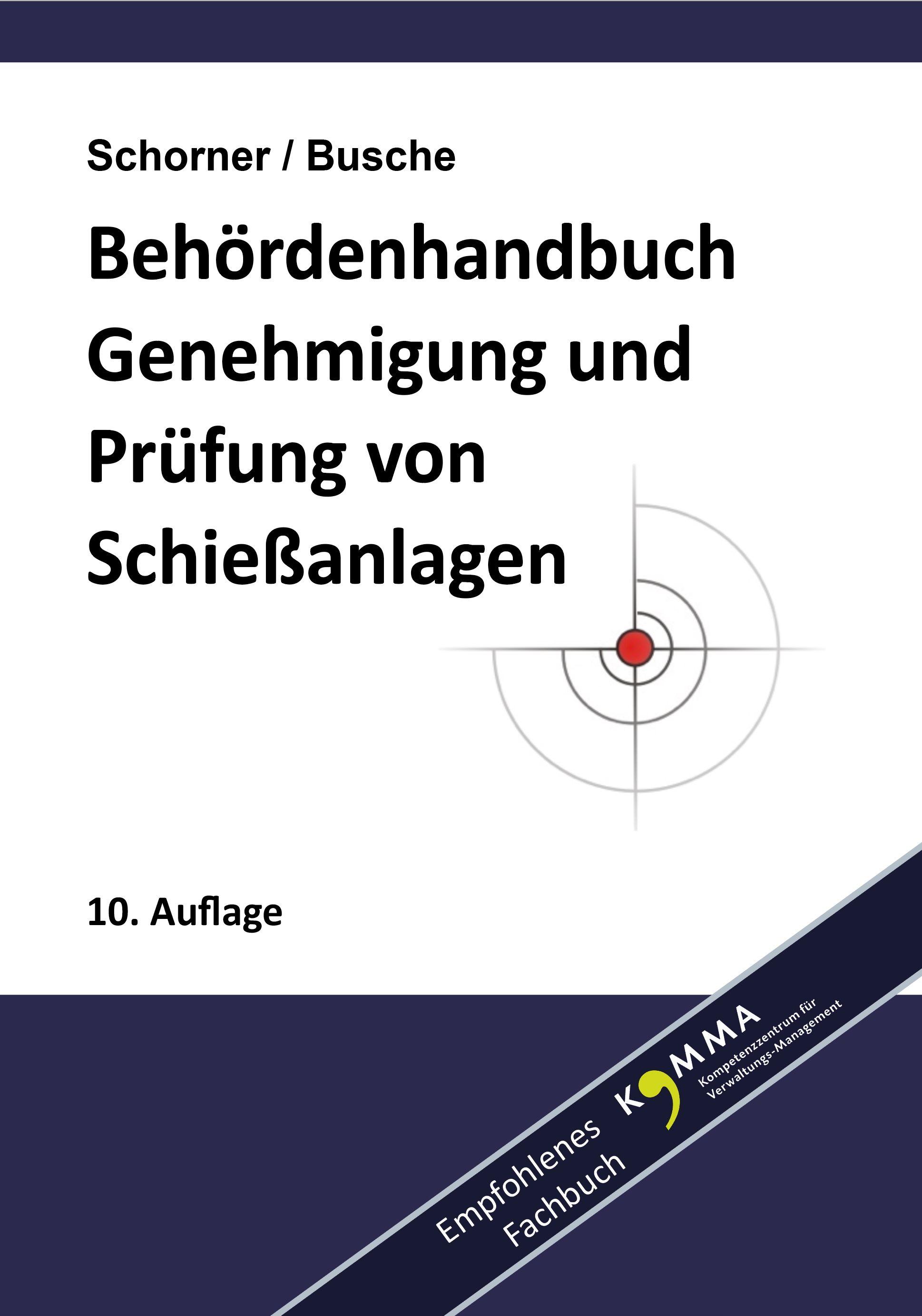Vorderes Coverbild Behördenhandbuch Prüfung, Genehmigung und Betrieb von Schießanlagen