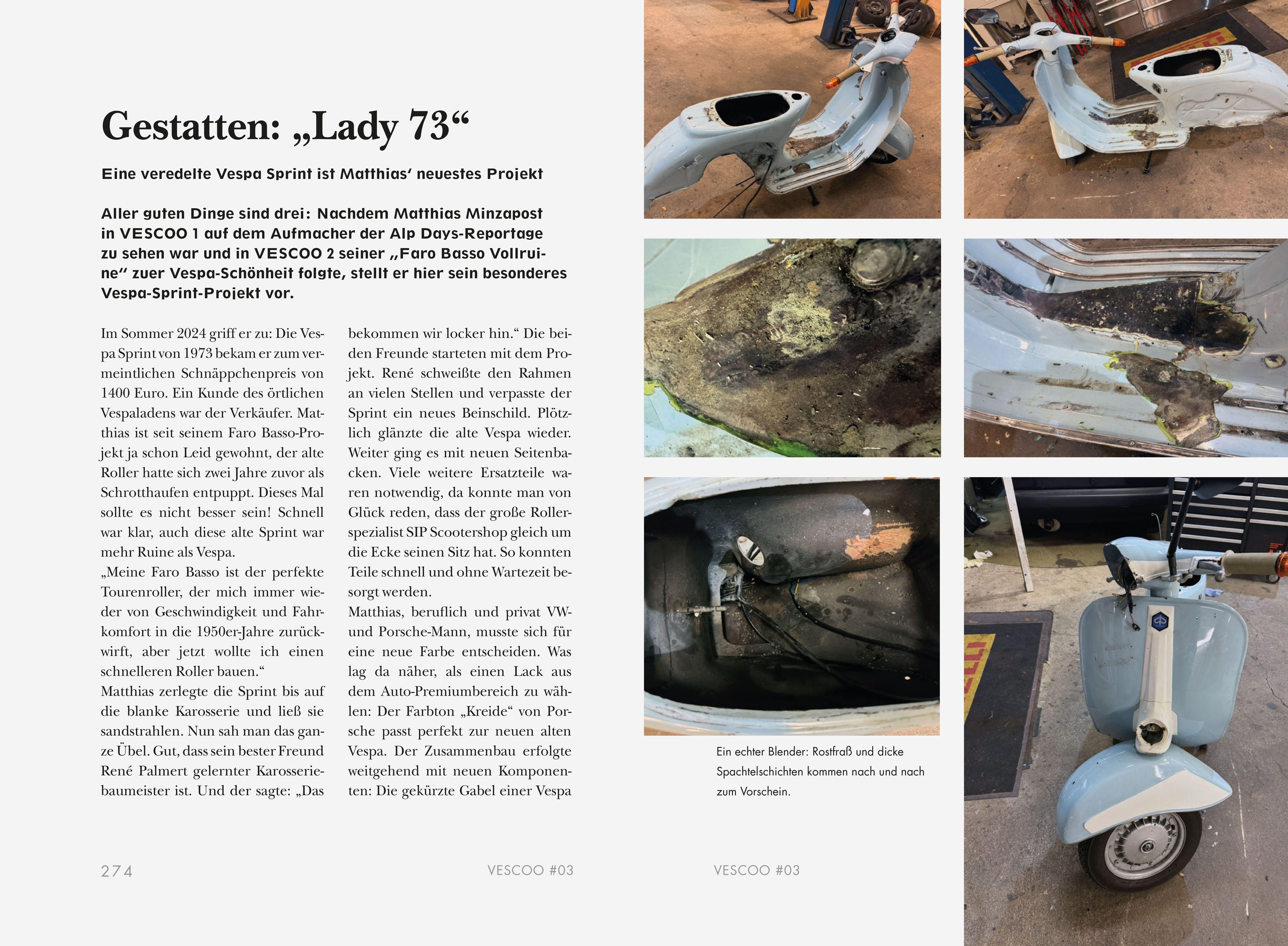 Beispielinhalt (Bild) VESCOO Jahrbuch für Vespa-Fans und Ape-Freunde