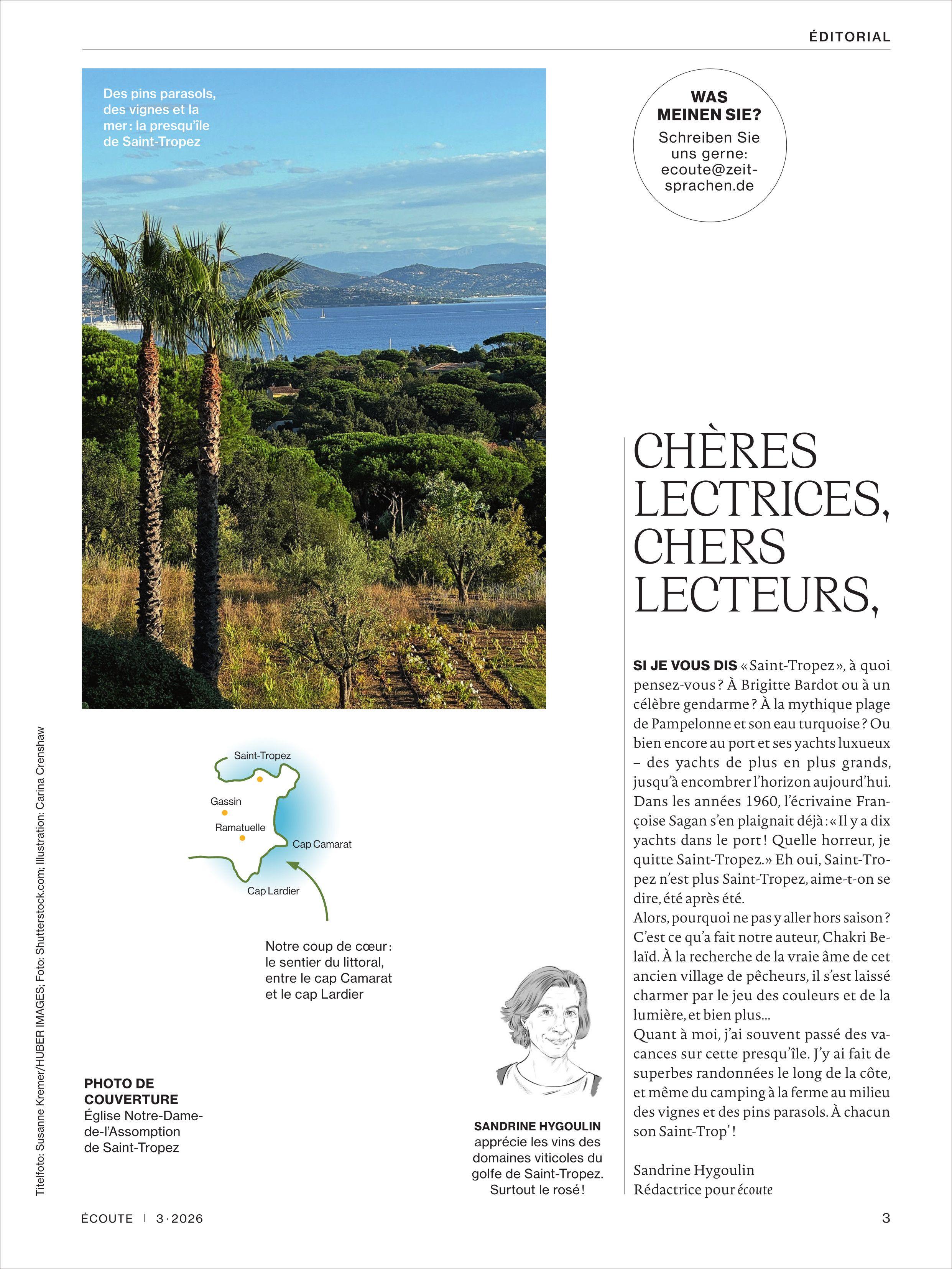 Beispielinhalt (Bild) Écoute Magazin 3/26