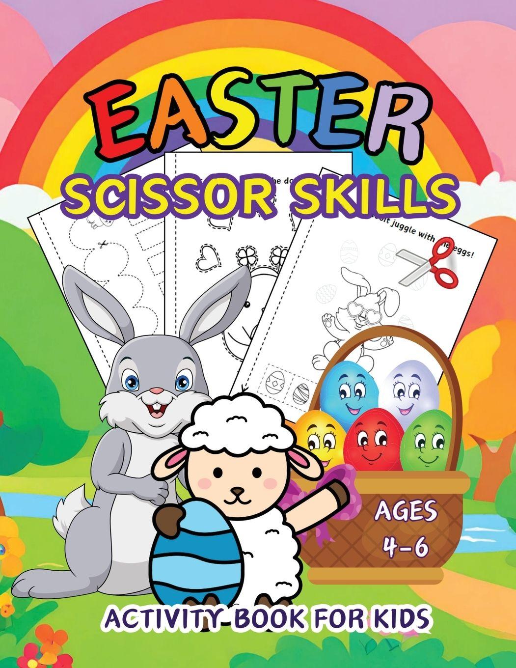 Vorderes Coverbild Easter Scissor Skills Activity Book for Kids