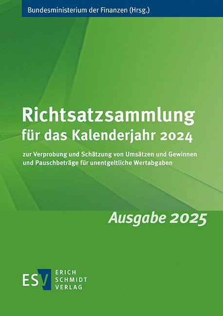 Vorderes Coverbild Richtsatzsammlung für das Kalenderjahr 2024
